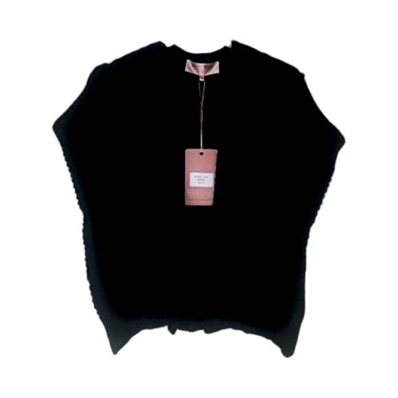 SCANDAL ITALY Sweaters - NEW SCANDAL ITALY women's heather cap sleeve cardigan in black